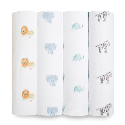 4 Pack Swaddle Blankets