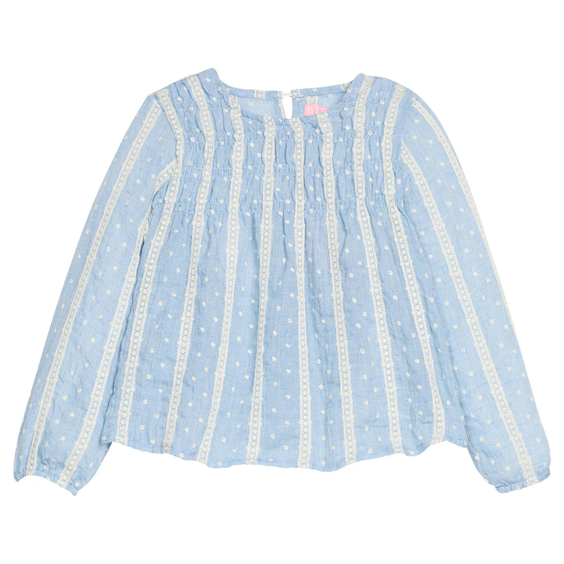 Anita Top - Sky Dobby Stripe