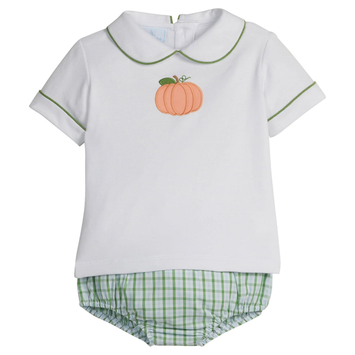 Applique Peter Pan Diaper Set - Pumpkin