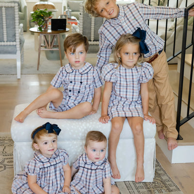 Dressy Short Set - Charleston Plaid