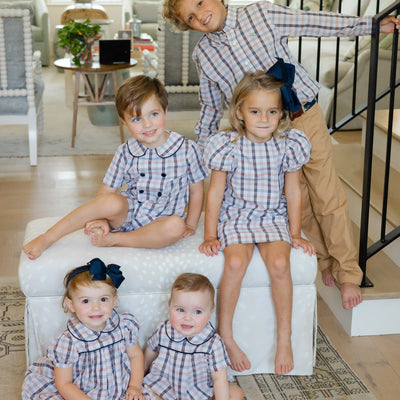 Dressy Short Set - Charleston Plaid