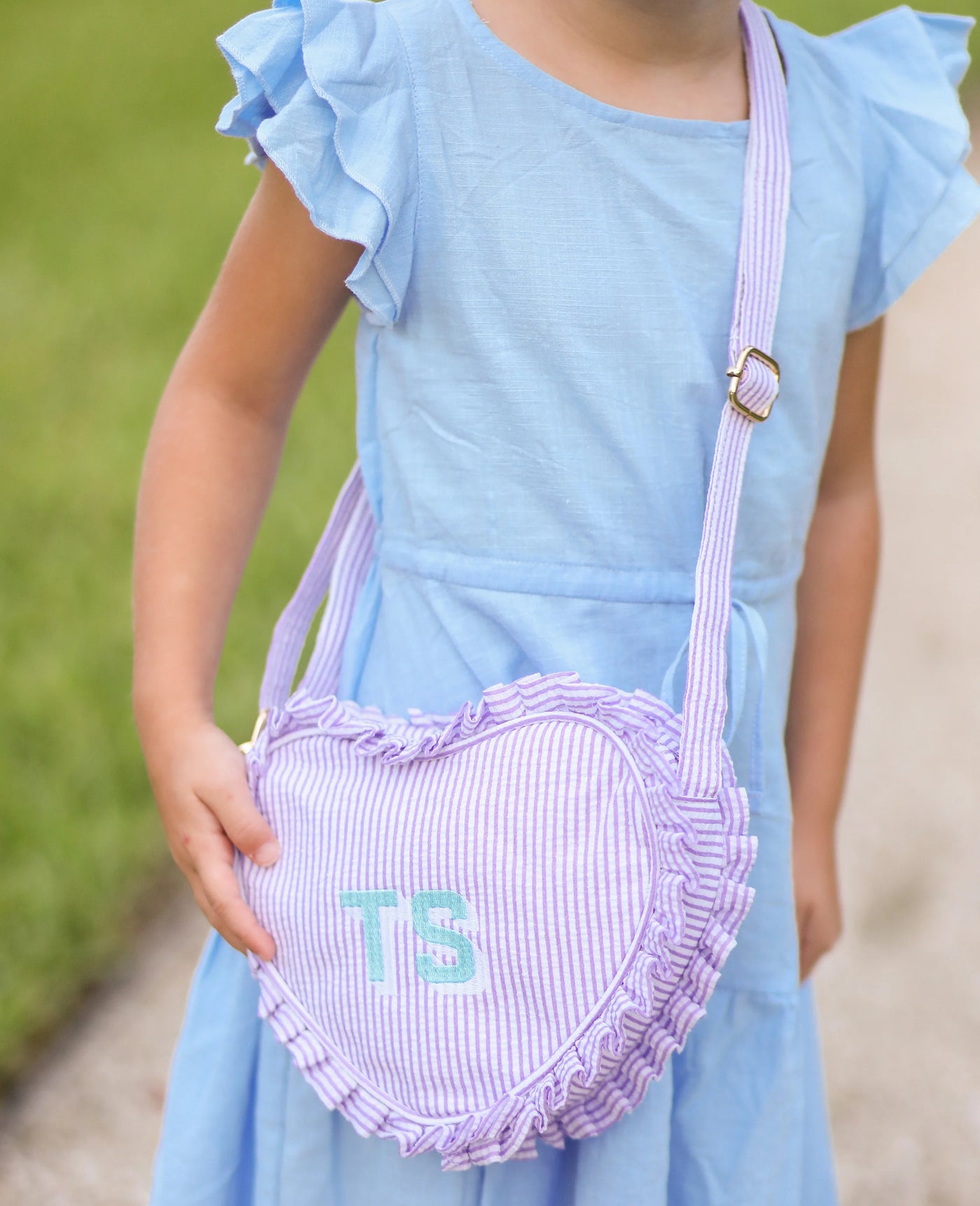 Heart Purse in Lilly Lavender