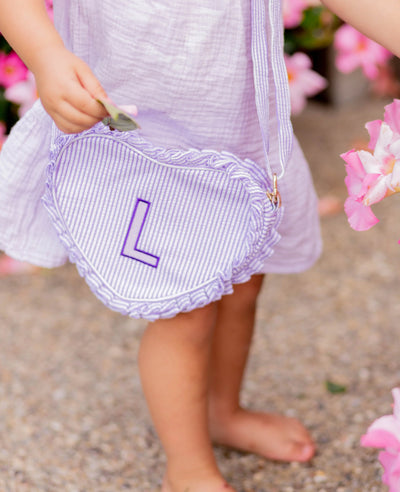 Heart Purse in Lilly Lavender