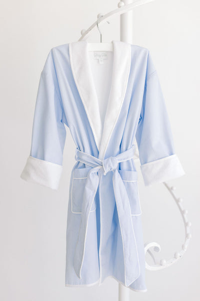 Terry Tots Blue Stripe Bathrobe