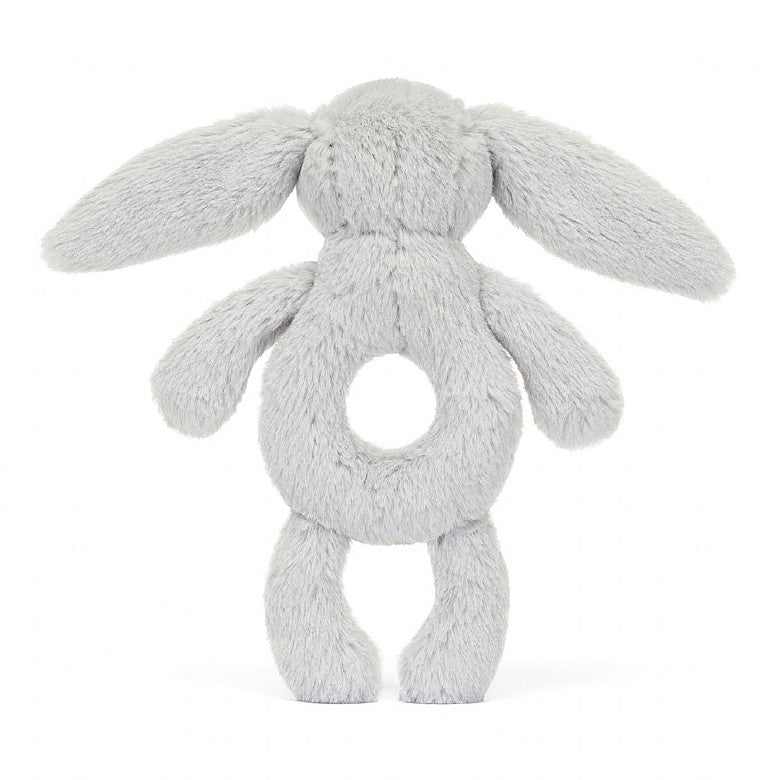 Bashful Silver Bunny Ring Rattle