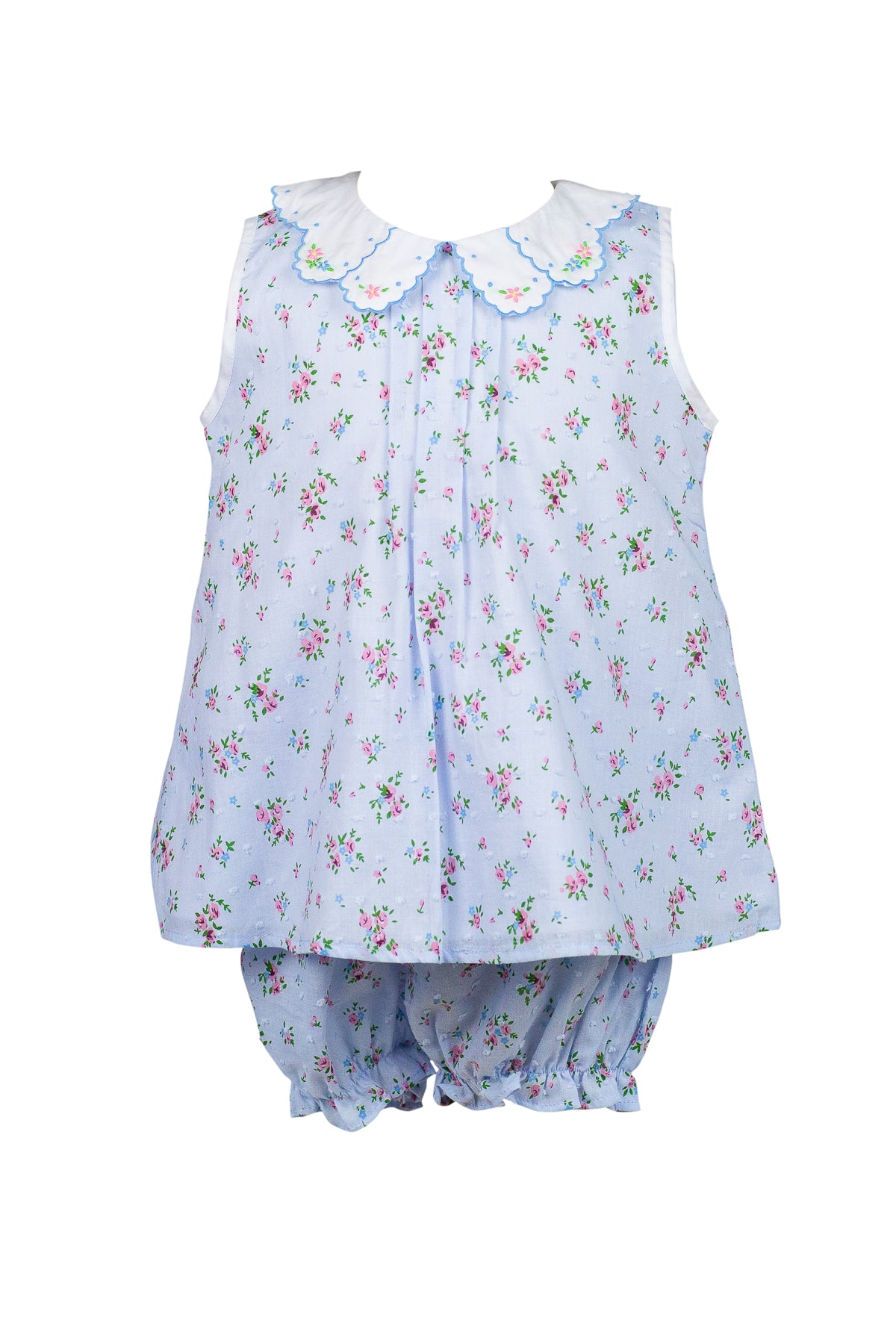 Proper Peony Bea Blue Floral Bloomer Set **PRE-SALE**