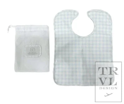 TRVL Pimlico Check Blue Bib