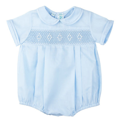 Pink Rosebud Diamond Smocked Dress