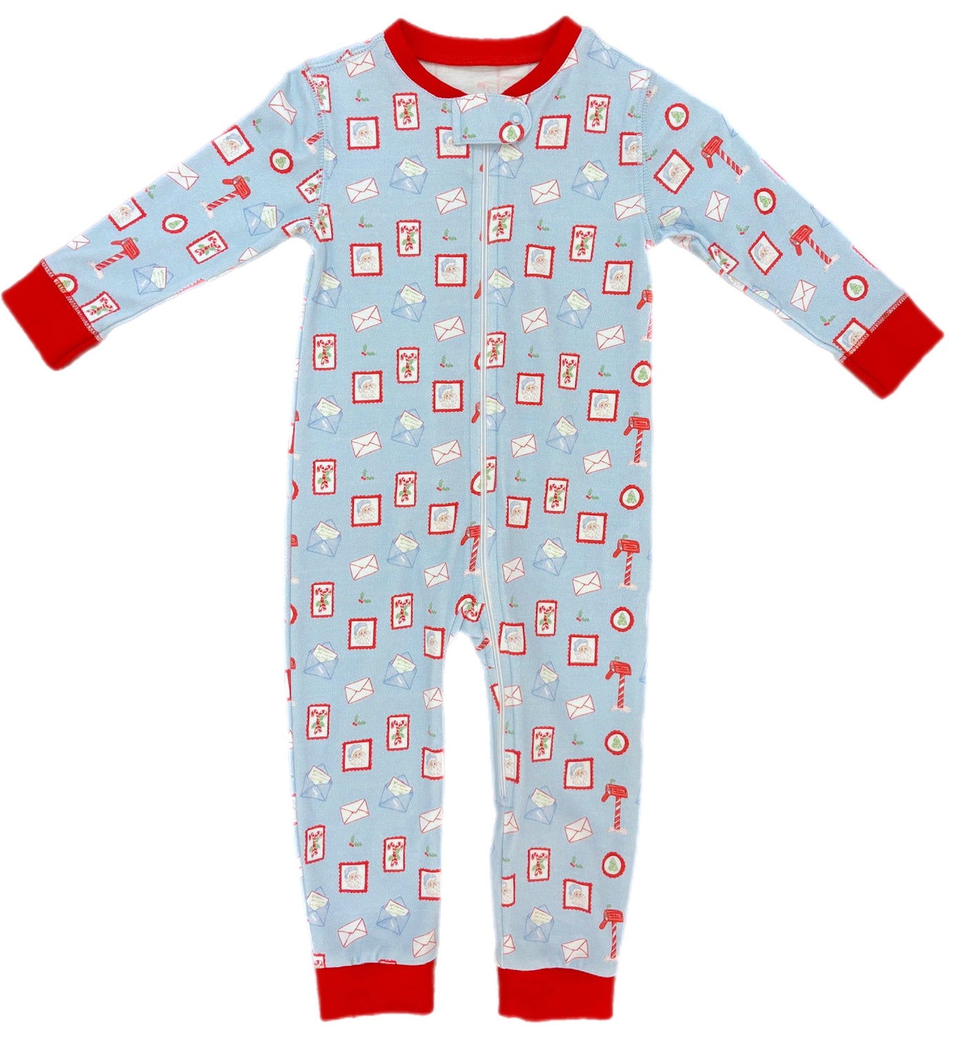 Letter to Santa Pima Boy 1pc Zip PJ