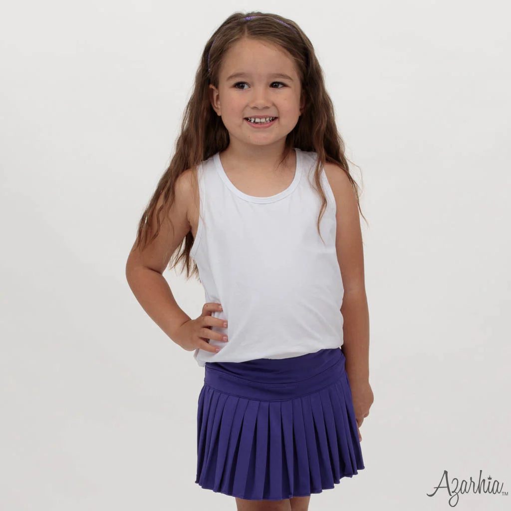 Purple Pleated Skort