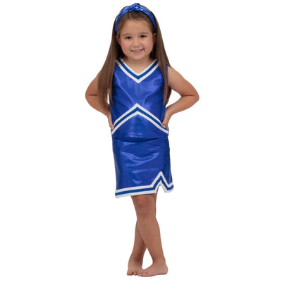 Royal Blue Game Day Shimmer Cheer Suit