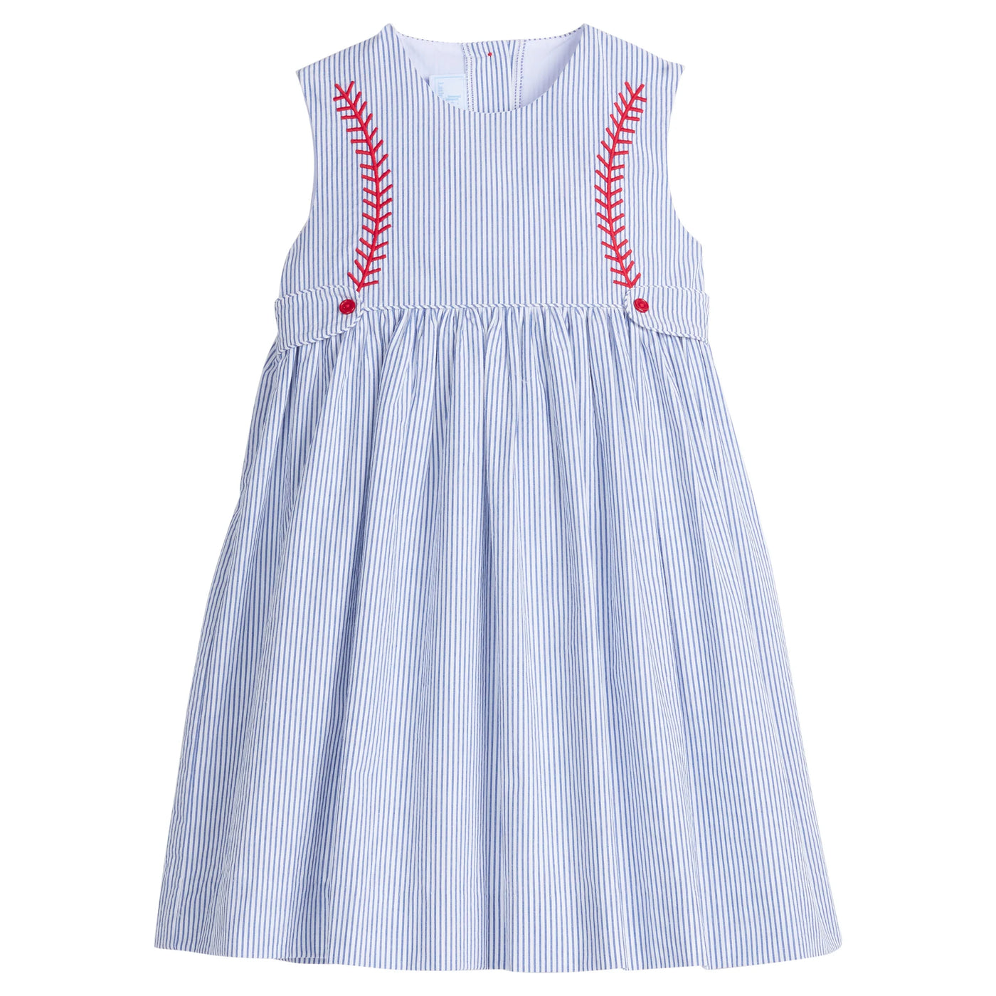 Button Tab Nantucket Dress - Baseball