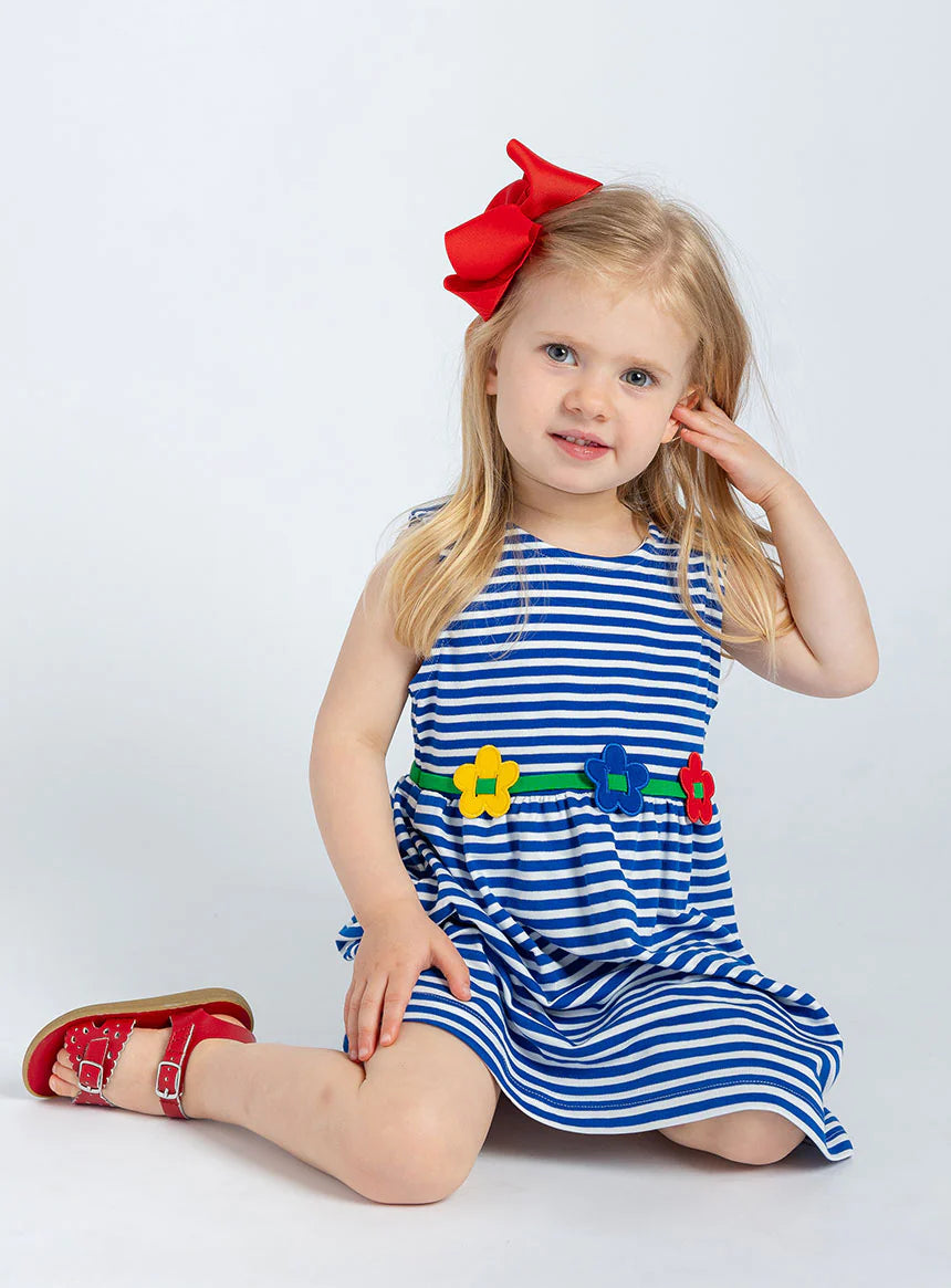 Florence Stripe Flowers Dress