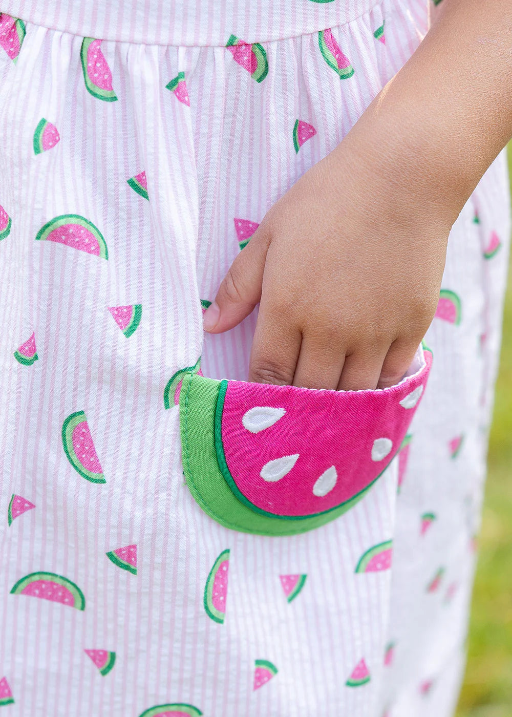 Florence Seer Watermelon Dress