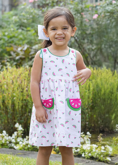 Florence Seer Watermelon Dress