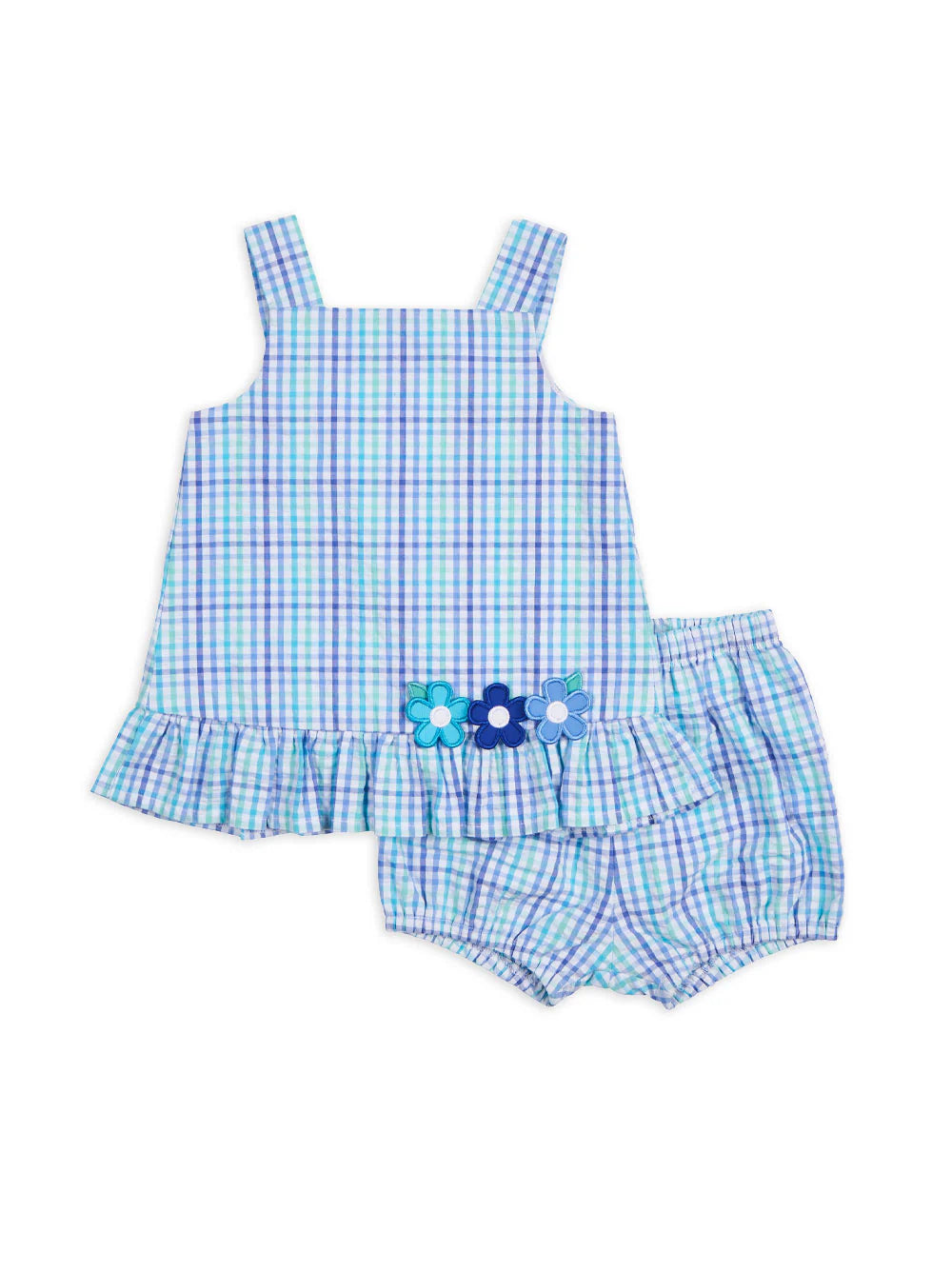 Florence Plaid Seer Dress & Bloomer