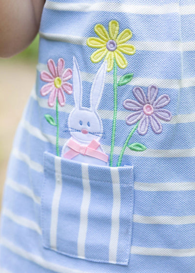 Florence Stripe Bunny Flower Dress