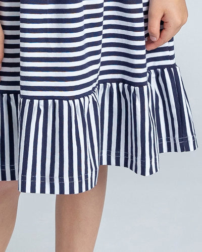 Florence Stripe Shirred Dress