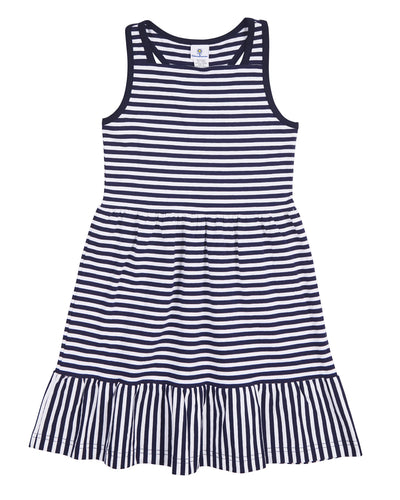 Florence Stripe Shirred Dress