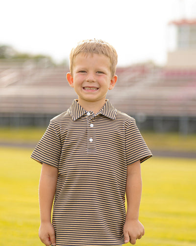 Yellow Lamb Black Gold Stripe Patrick Shirt