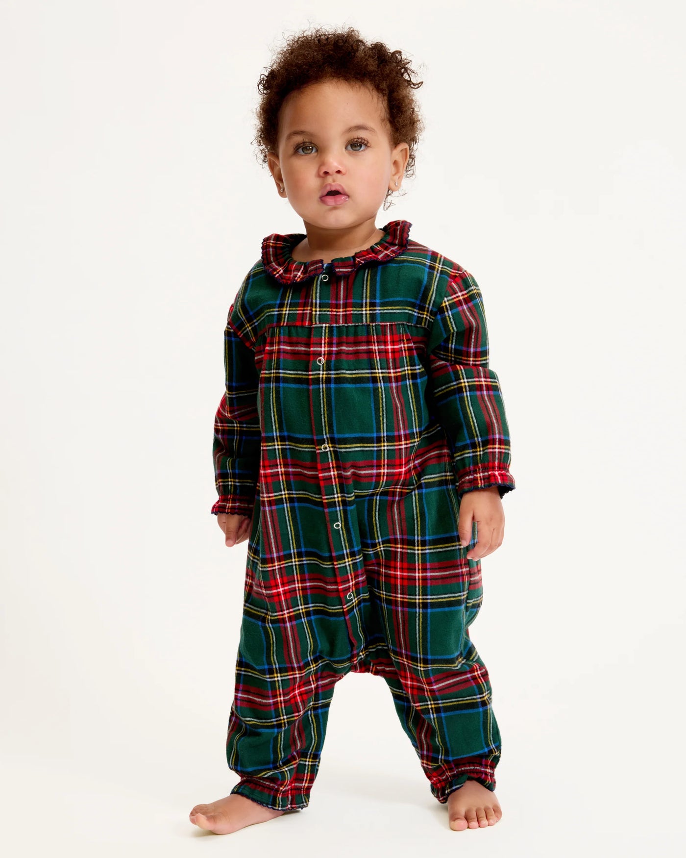 Madeline Romper - Kensington Plaid