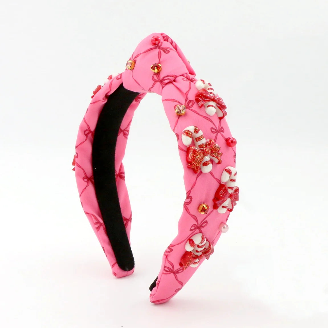 Poppyland Headband - Candy Cane Bow