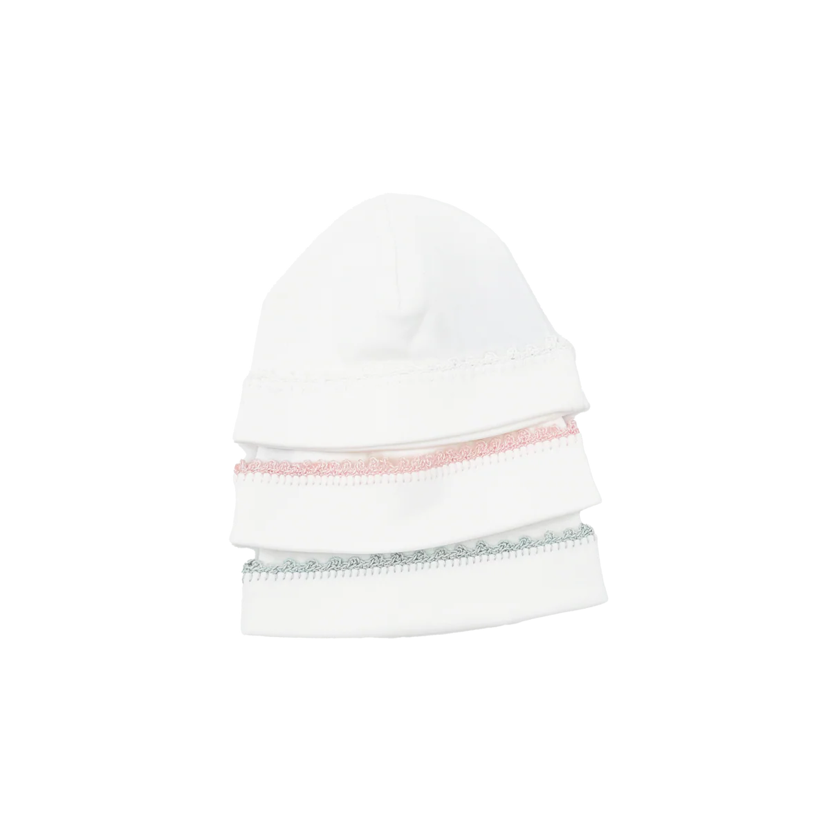 Pixie Lily Hat - Pink Crochet Trim