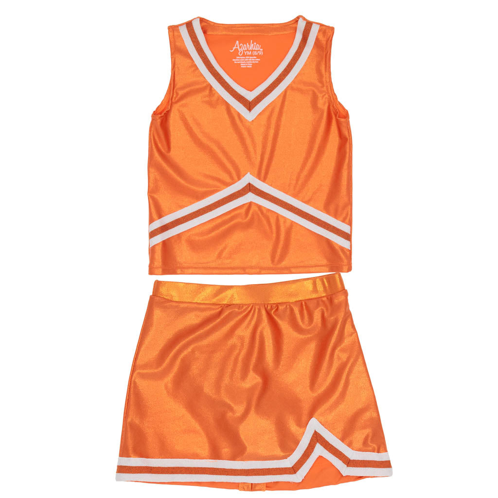 Orange Game Day Shimmer Cheer Suit
