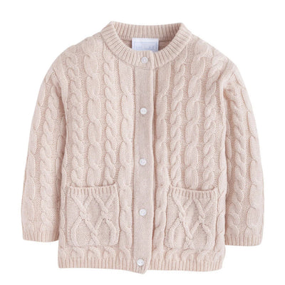 Classic Cashmere Blend Cardigan - Oatmeal