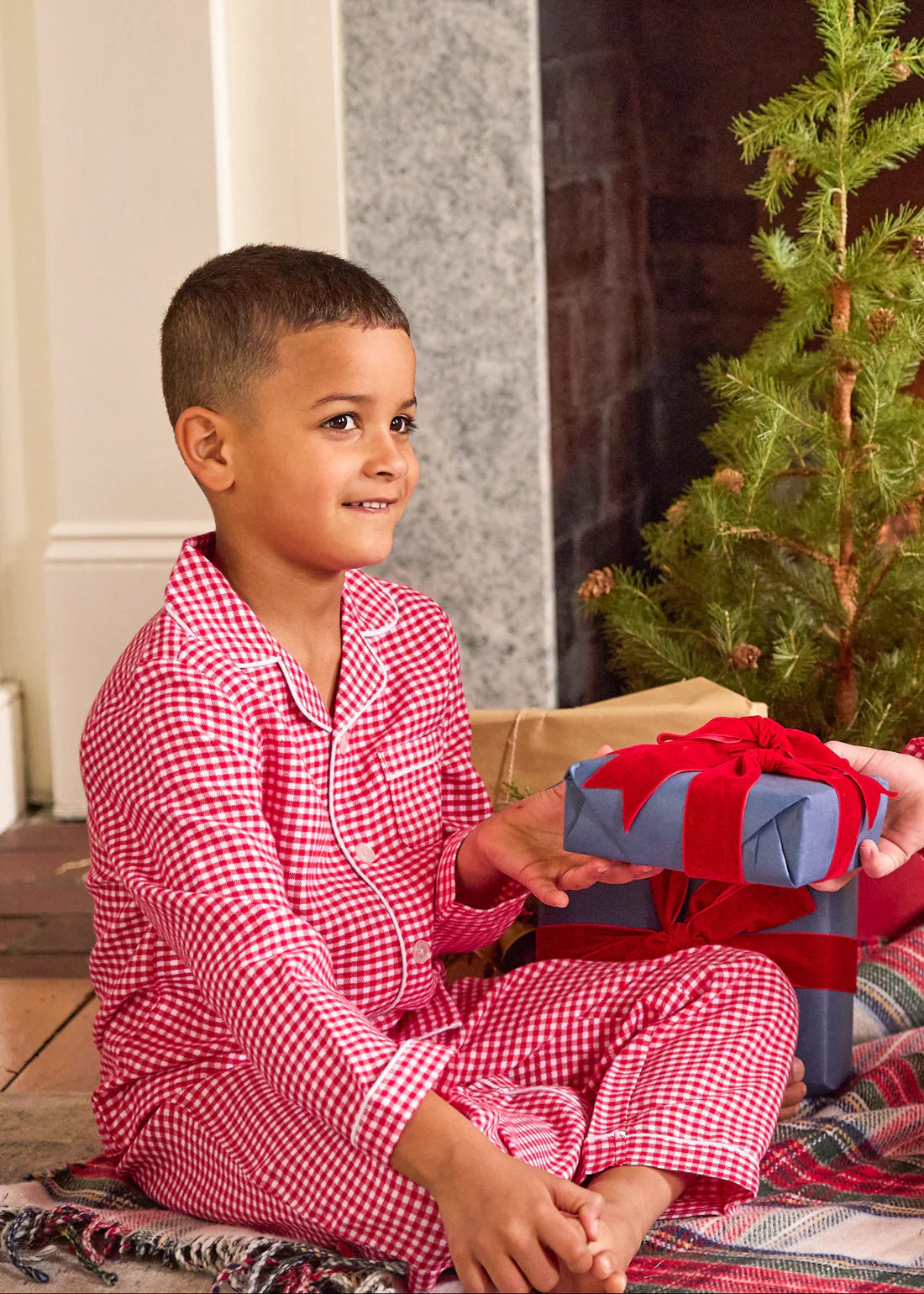 Pajama Set - Red Gingham