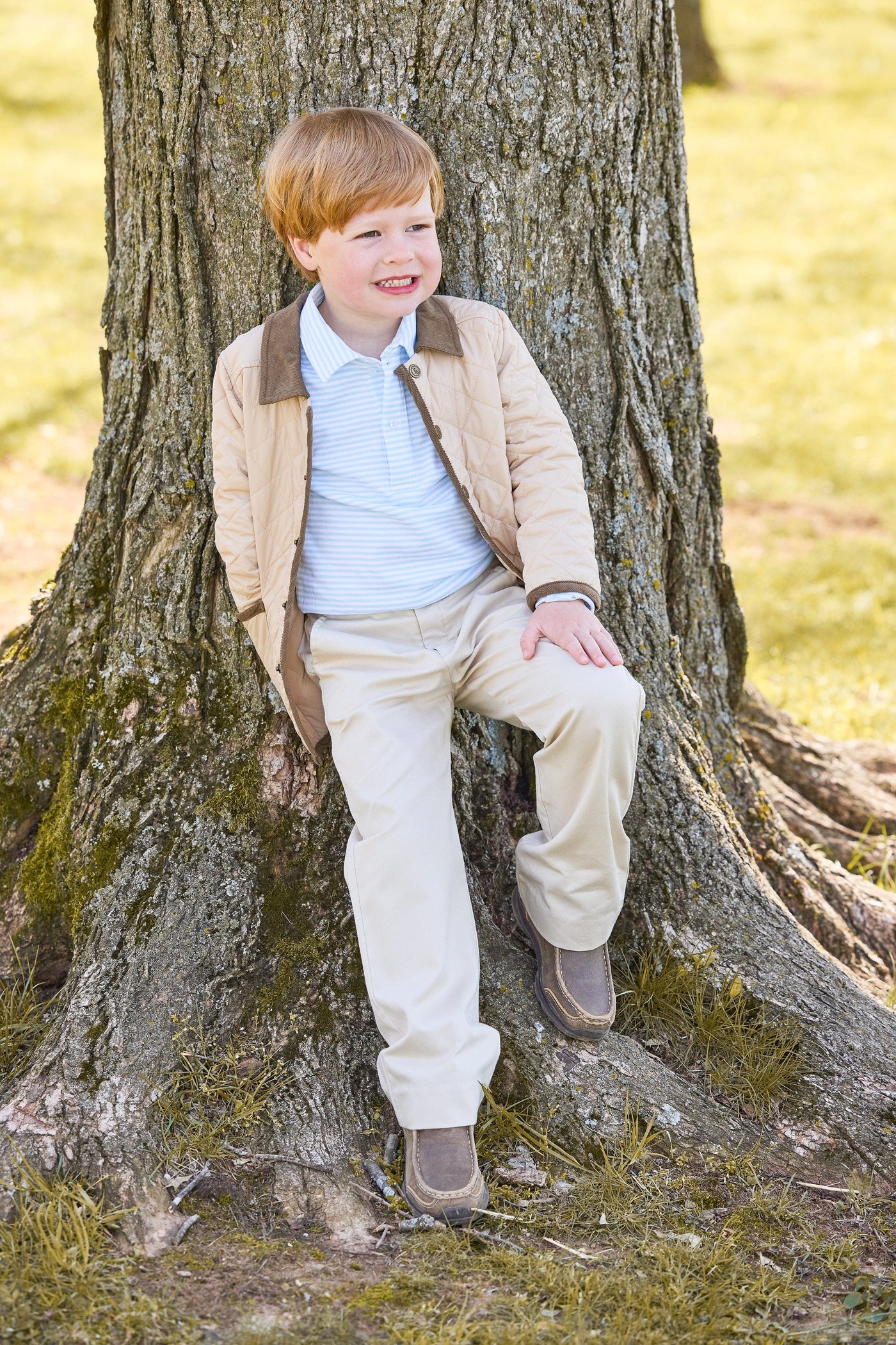 Classic Quilted Jacket - Khaki