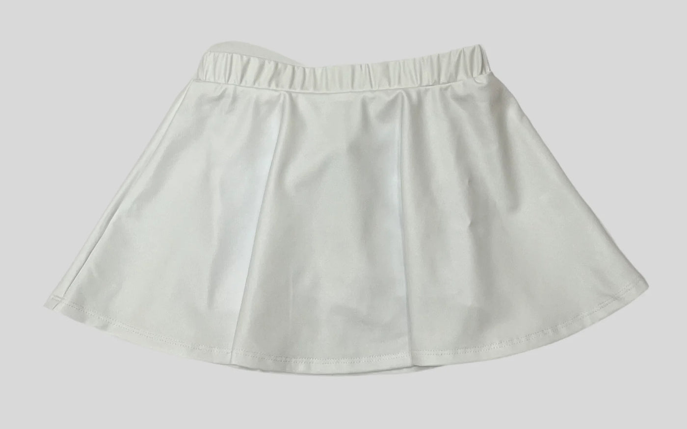 Lulu Bebe Zoe White Metallic Skirt