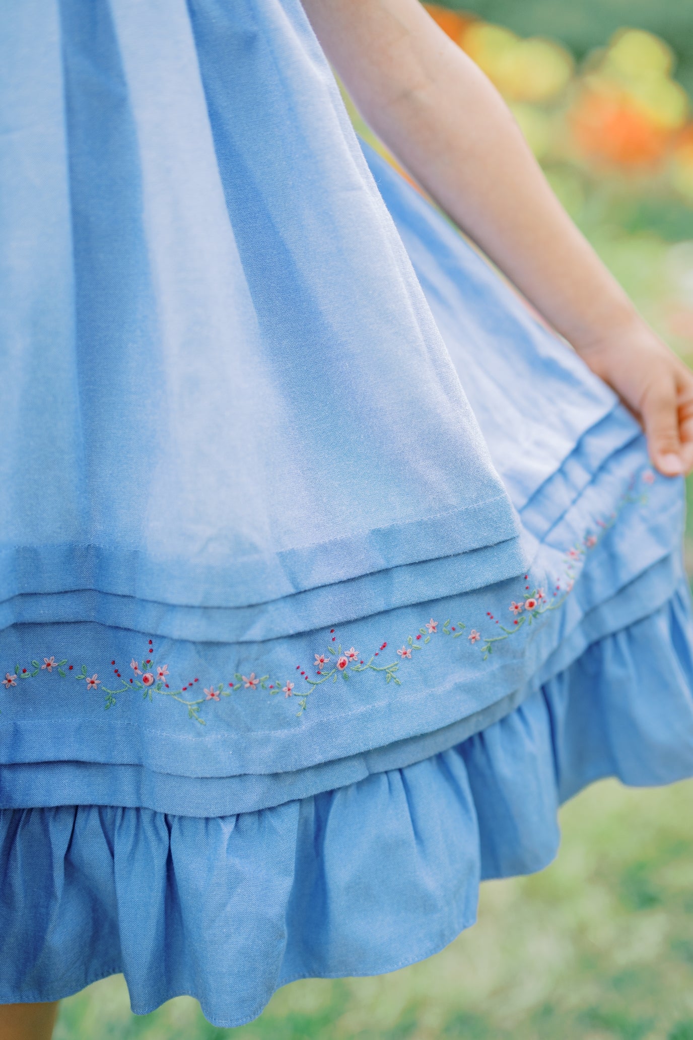 Proper Peony Oxford Blue Willow Dress