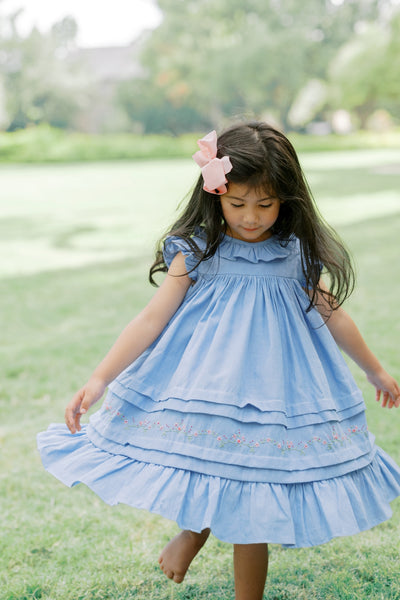 Proper Peony Oxford Blue Willow Dress