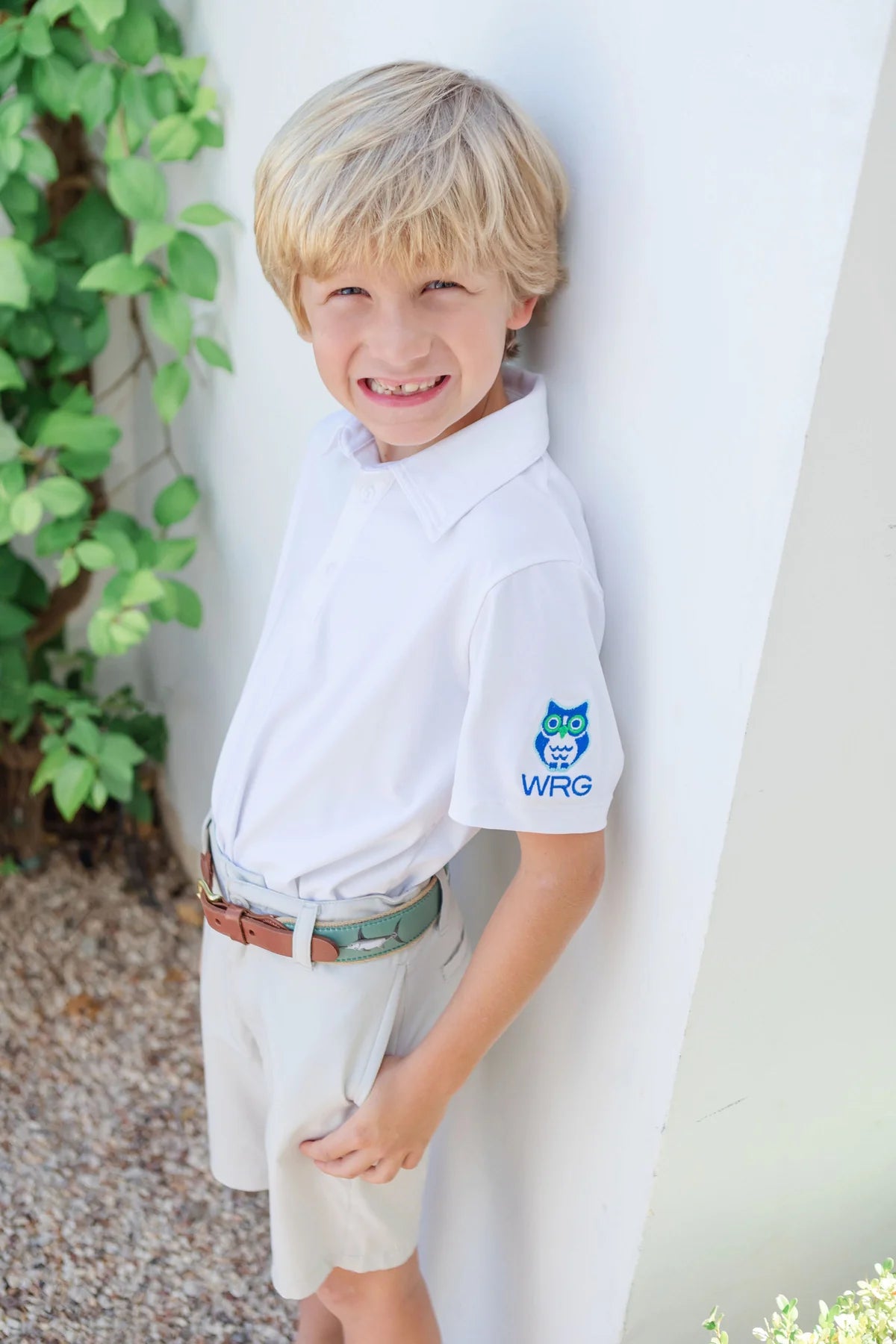 Will Boys' Performance Polo - White
