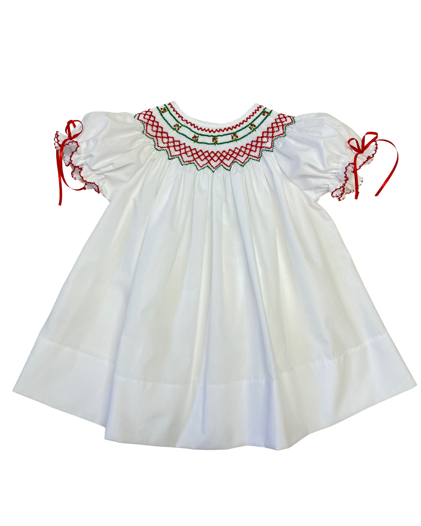 Lulu Bebe Emma Christmas Smock Bishop