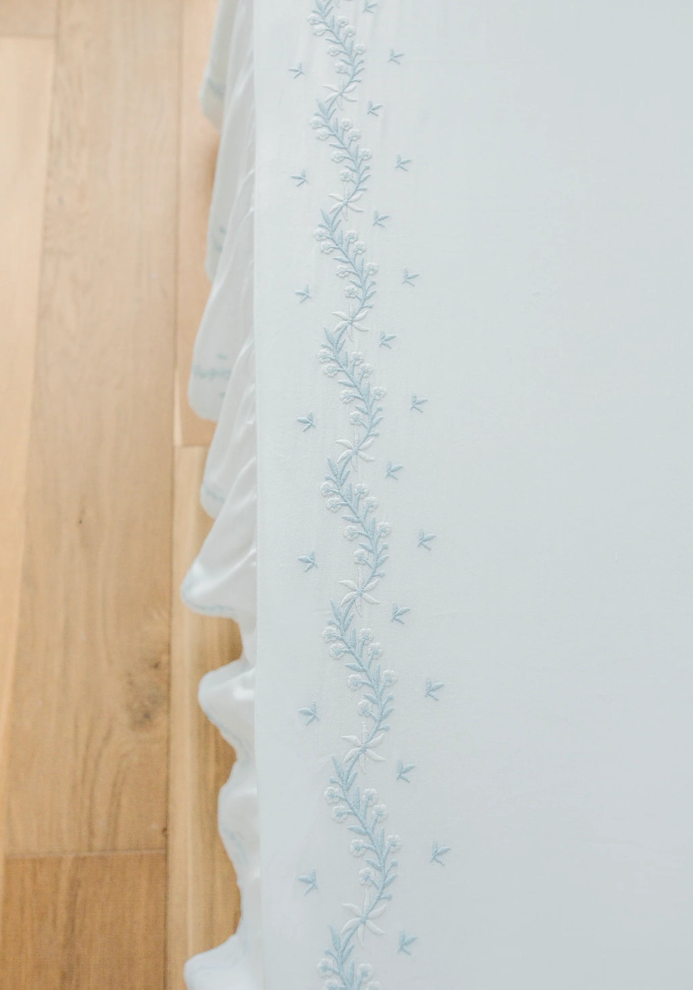 Embroidered Crib Sheet