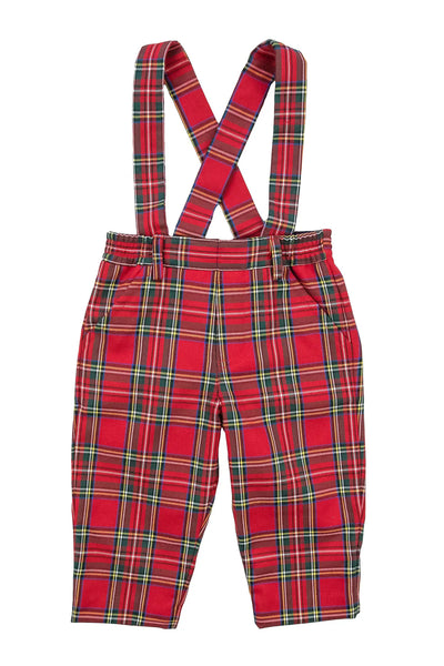 Florence Plaid Pant & Suspenders