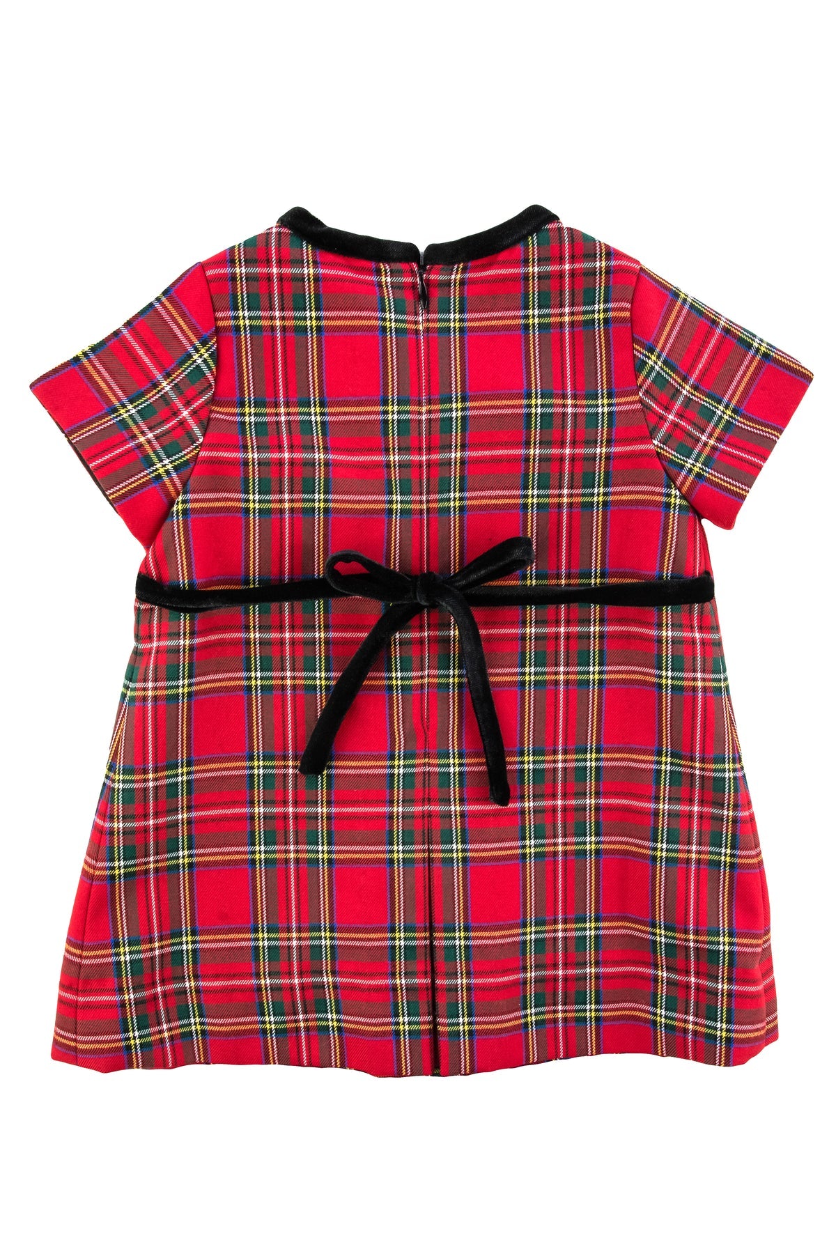 Florence Tartan Pleat Bow Dress