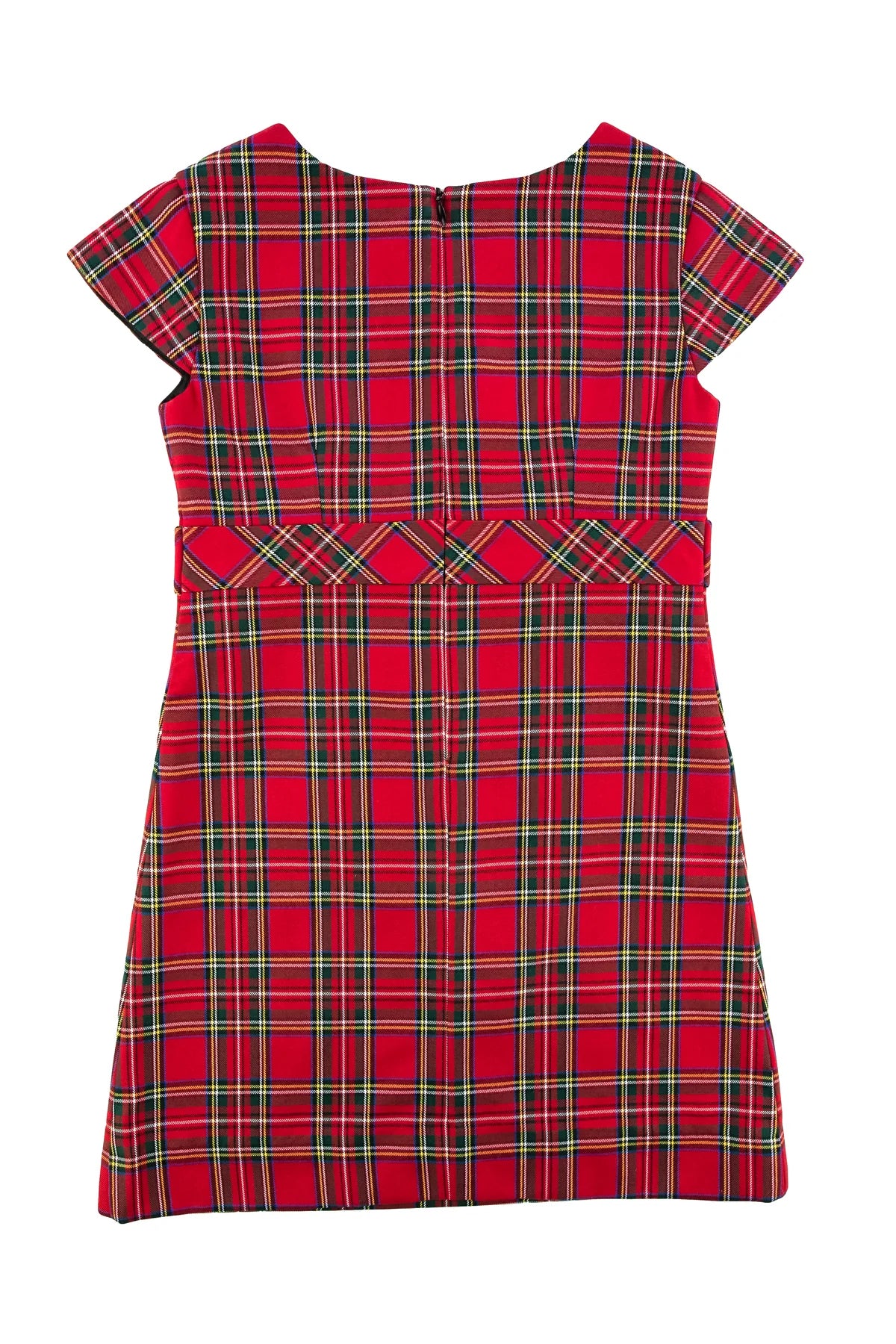 Florence Tartan Button Tab Dress