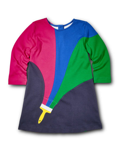 L/S Knit Dress - Paintbrush