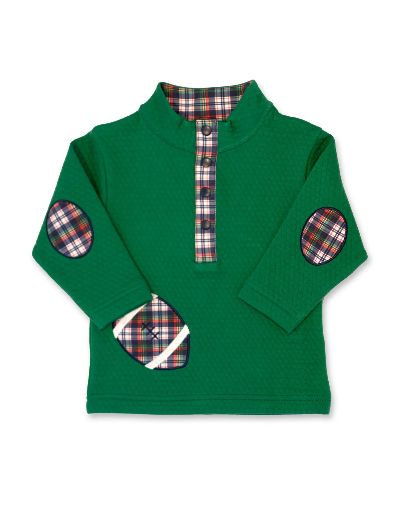 Green Jaquard Pullover w/ Football