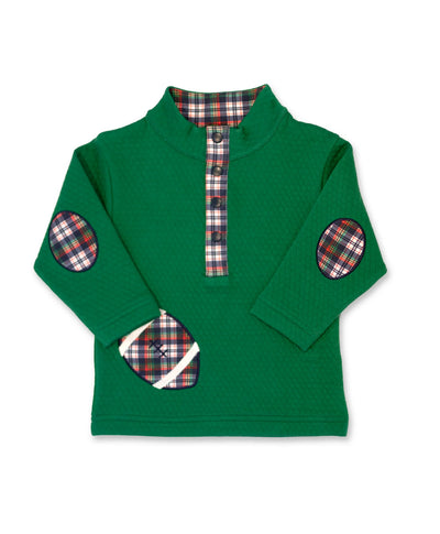 Green Jaquard Pullover w/ Football