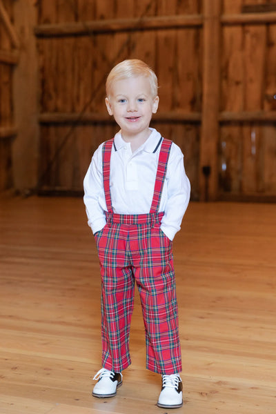 Florence Plaid Pant & Suspenders