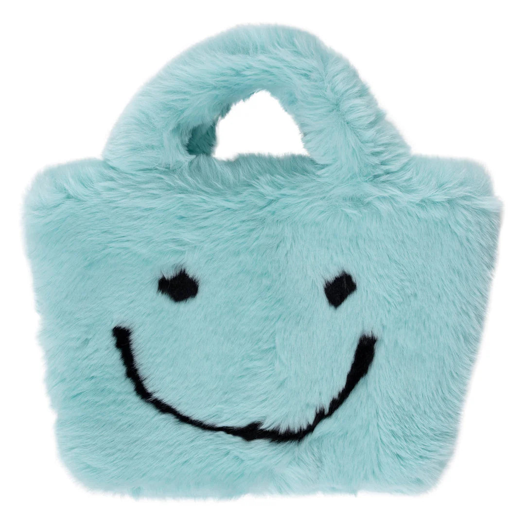 Malibu Sugar Fuzzy Smiley Purse