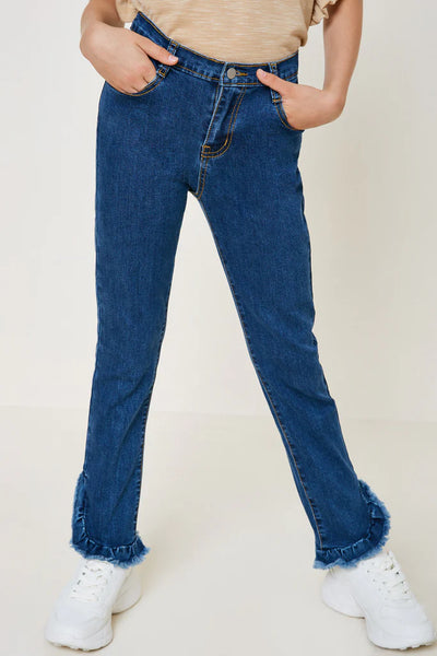 Hayden Ruffle Skinny Jeans