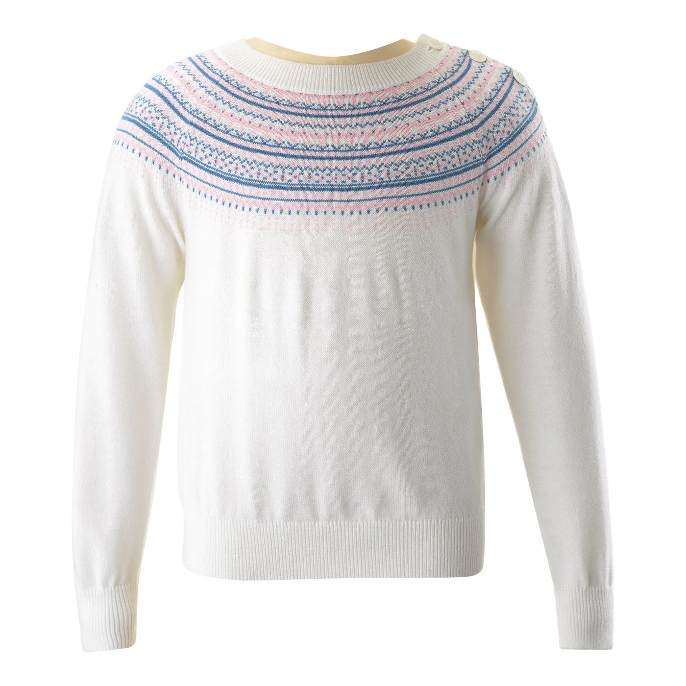 Rachel Riley Ivory Fairisle Sweater