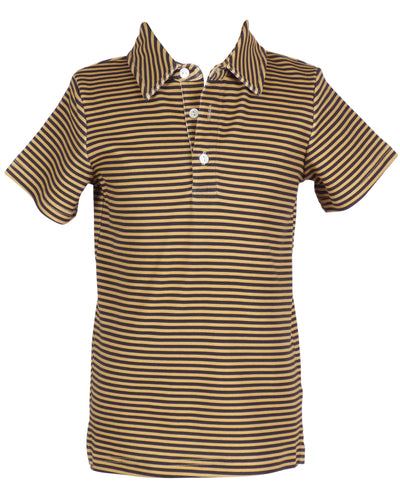 Yellow Lamb Black Gold Stripe Patrick Shirt