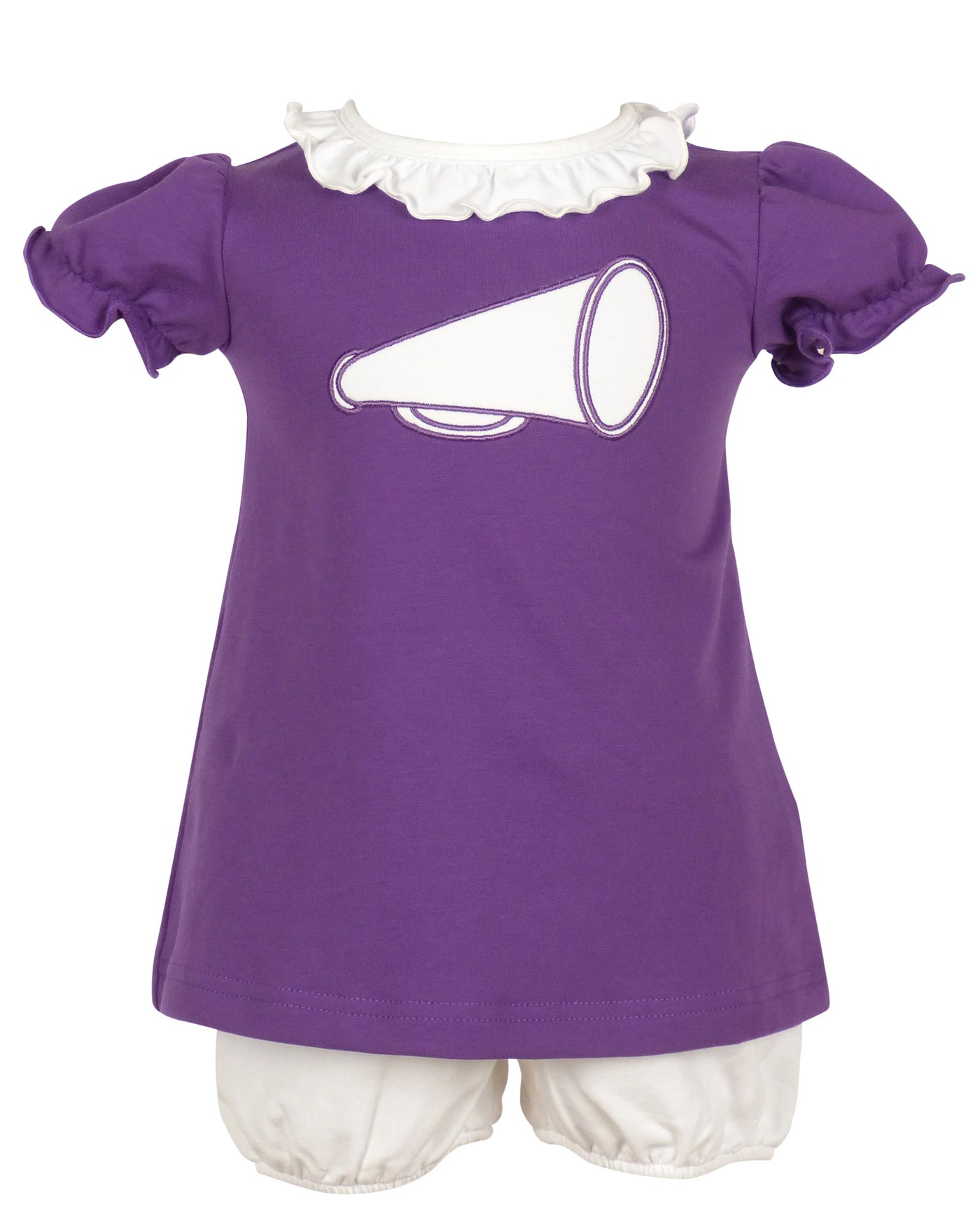 Yellow Lamb Purple Game Day Bloomer Set