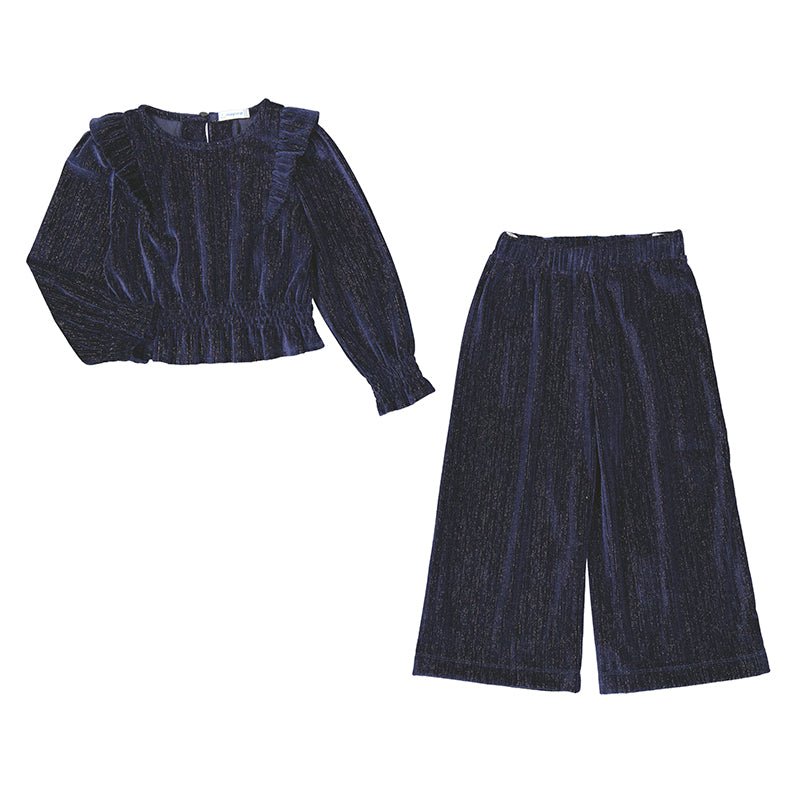 Mayoral Velvet Pant Set